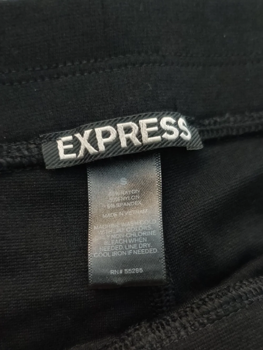 Express Black Lace-Up Side Leggings - Picture 6 of 7